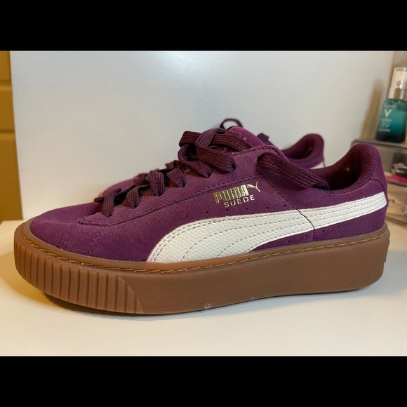 puma suede shoes size 5 woman’s - Picture 1 of 4